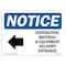 Signmission Sign, 18" H, Aluminum, Contractor Material And Equipment Sign, Landscape, 1824-L-10818 OS-NS-A-1824-L-10818 - alternate 1